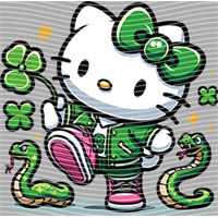 Hello kitty- HKE192